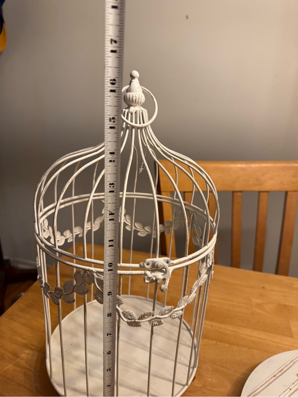 Cream bird cage decoration - Picture 2 of 5